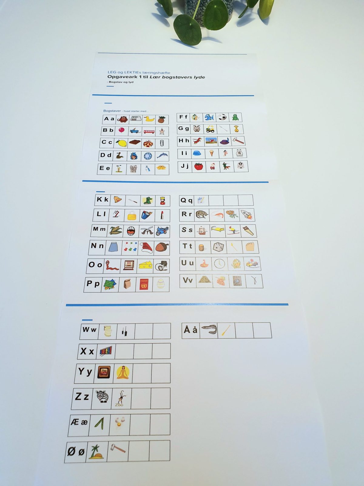 "Lær bogstavernes lyde" hæfte - opgaver og forældrevejledning  (Print selv) - Billede 4