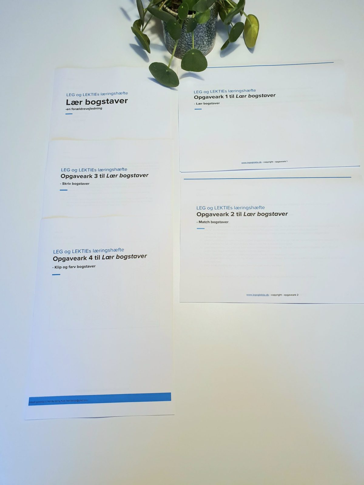 "Lær bogstaver" hæfte - Opgaver og forældrevejledning  (Print selv) - Billede 5