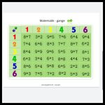 Gange - 6 læringsspil  (Print selv) - Billede 2