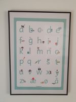 ABC alfabetplakat - lyserød - Billede 3