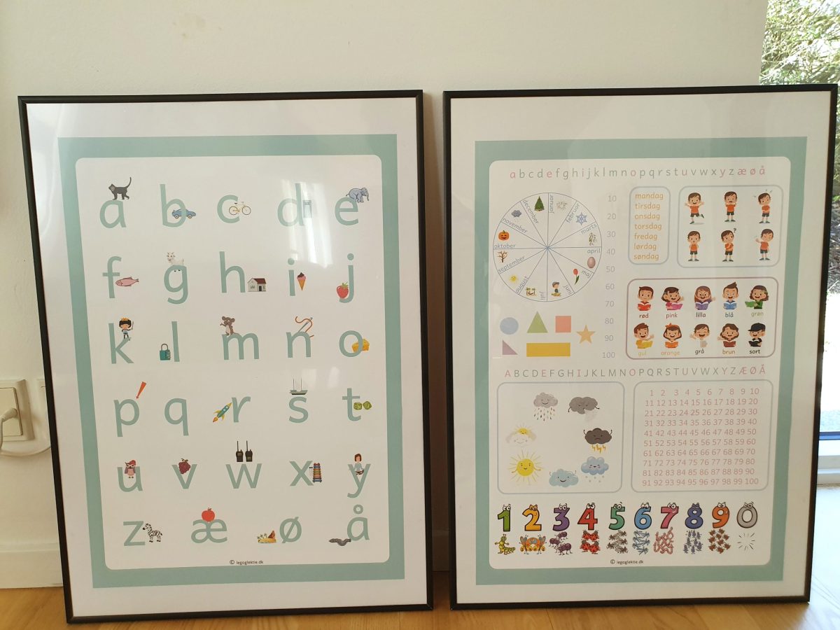 ABC alfabetplakat - lyserød - Billede 2
