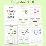 Opgavehæfte - Lær tallene 0-9  (Print selv)