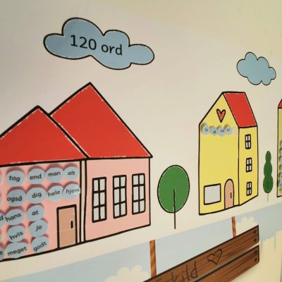 120 ords tavle med 120 ord - visuel læring
