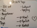 2 x lommer med tuscher og en lille whiteboard tavle - Billede 2