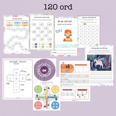 De 120 ord pakke  (Print selv)