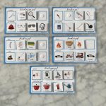 Sprogkort 2 - sprogudvikling med piktogrammer (job, sanser, materiale, farver, former) - Billede 2