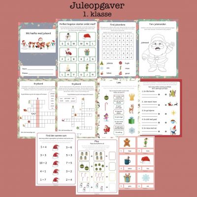 Juleopgaver 1. klasse (Print selv)
