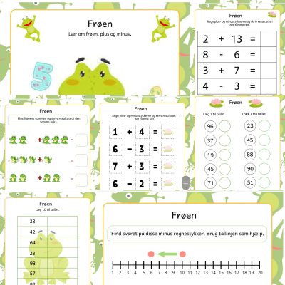 4 matematikhæfter 0.-1. klasse (Print selv)