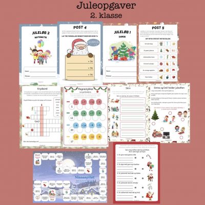 Juleopgaver 2. klasse (Print selv)