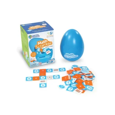 Matematik scramble - læringsspil med plus og minus