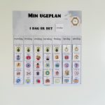 Min ugeplan grå - KUN plakat og velcro - Billede 2