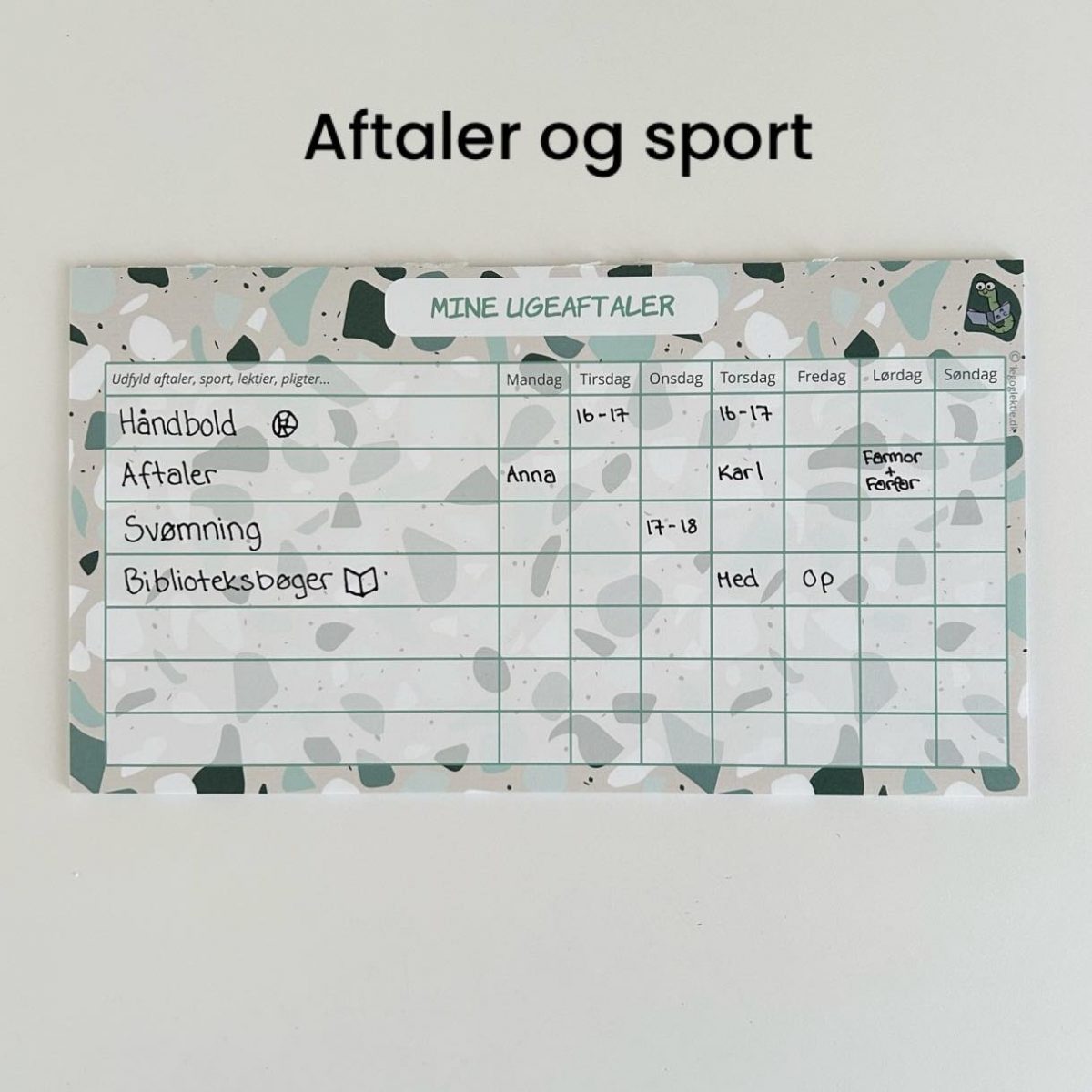 Ugeblokken x 2 - rutiner, pligter og aftaler - Billede 4