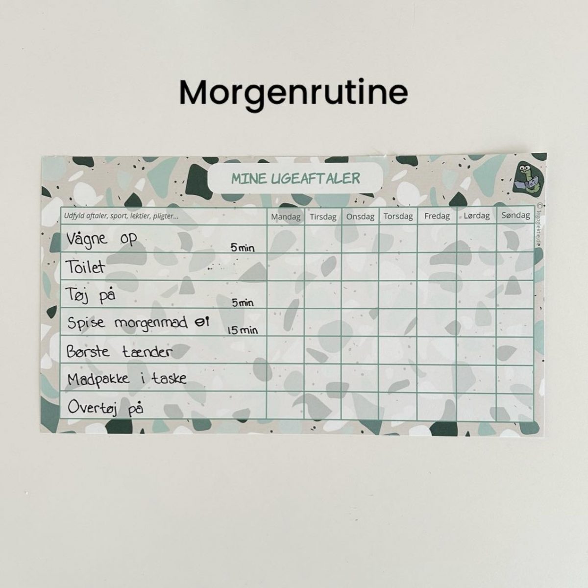 Ugeblokken x 2 - rutiner, pligter og aftaler - Billede 3