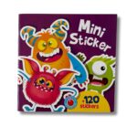 Mini klistermærker - monstre 120 stk