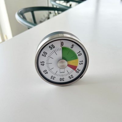 Time timer med magnets bagside.