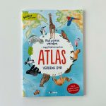 Atlas med verdens dyr til børn med 220 klistermærker.
