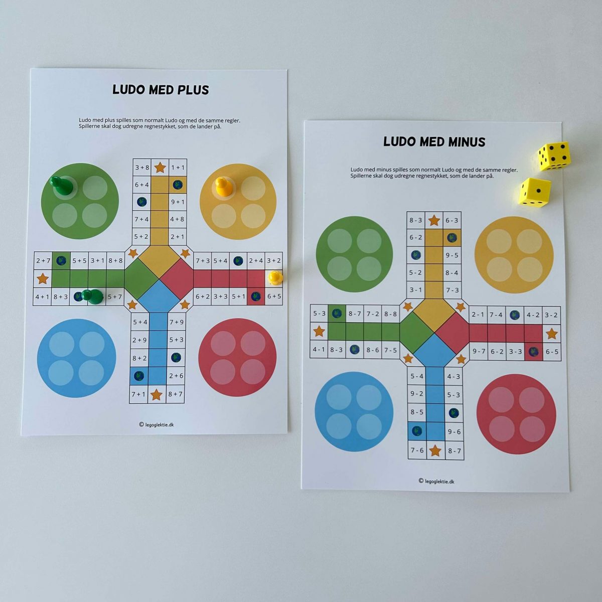 Matematikspil med plus og minus (8 stk) - Billede 6