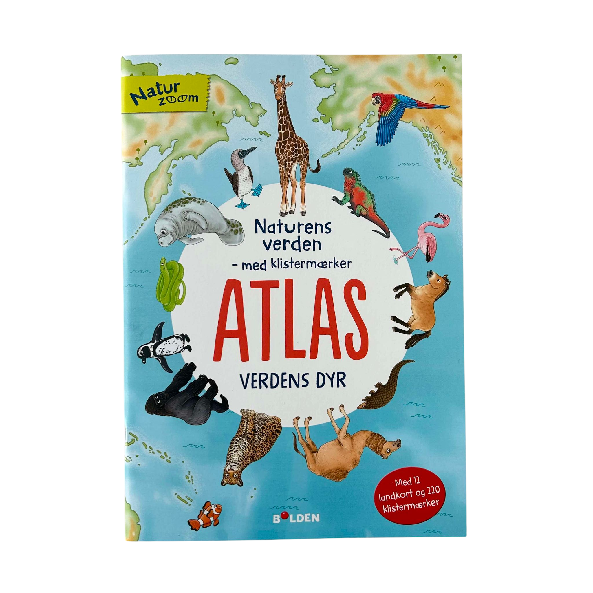 Atlas - en bog om verdens dyr med klistermærker