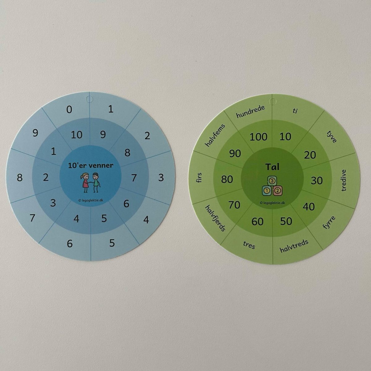 Matematik 0. - 10. klasse - færdigtrykte Leg&Lektie cirkler - Billede 6