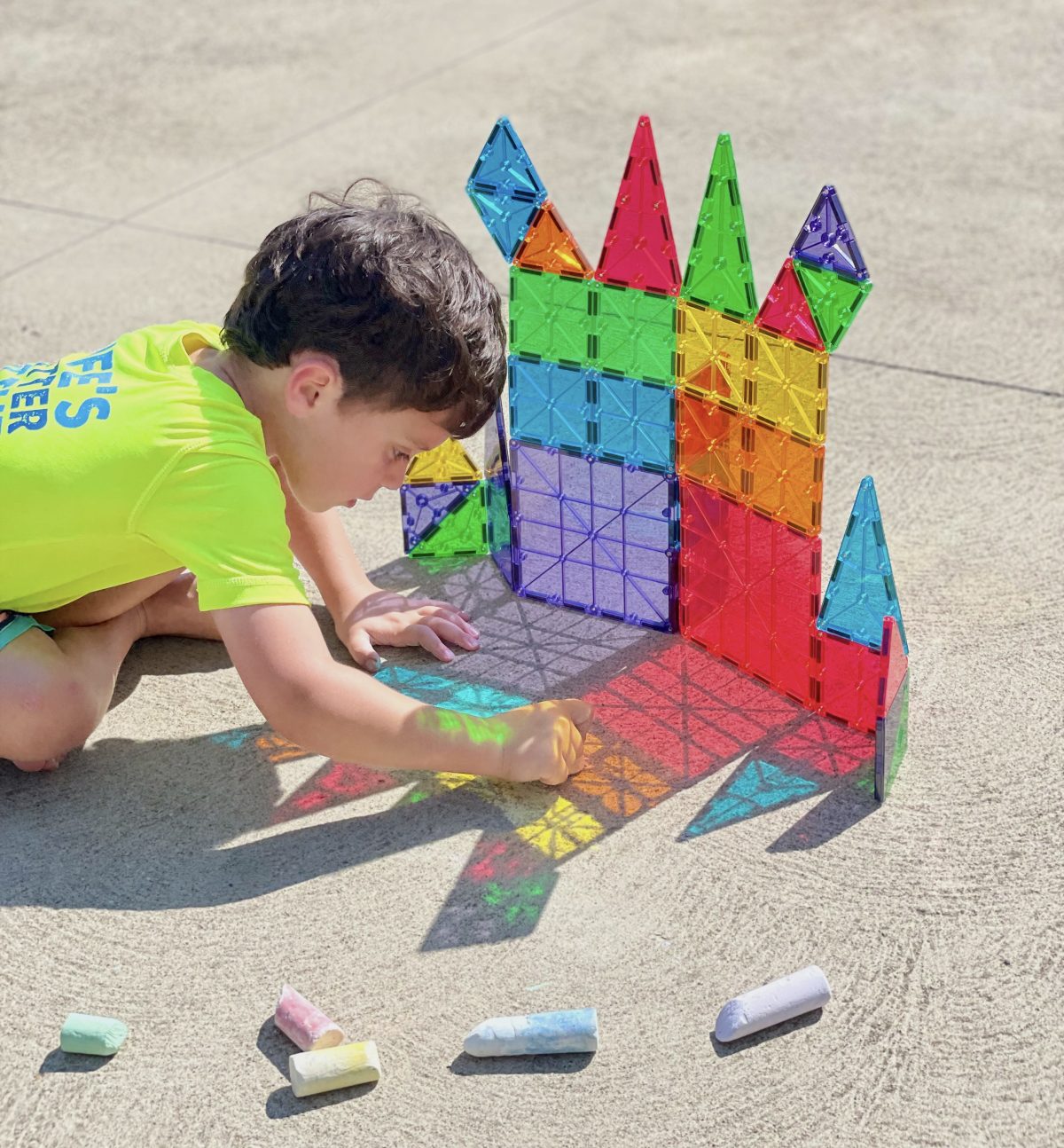 MAGNA-TILES i klare transparente farver 32 stk - Billede 6