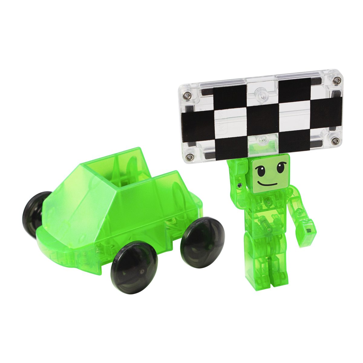 MAGNA-TILES racerbane med 2 biler 40 dele - Billede 6