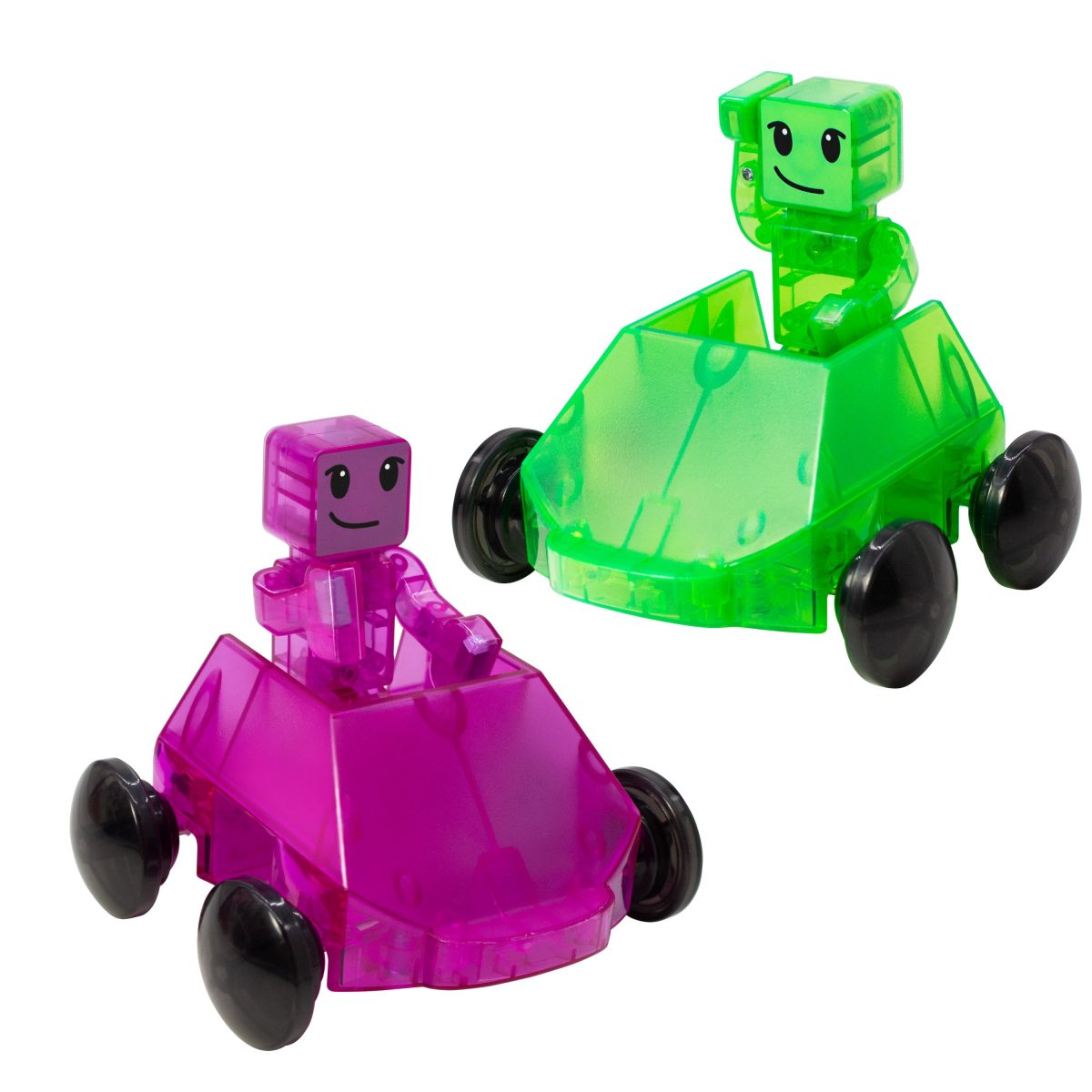 MAGNA-TILES racerbane med 2 biler 40 dele - Billede 7