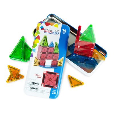 Rejsesæt Magna-Tiles til børn. Magneter og legetøj til børn