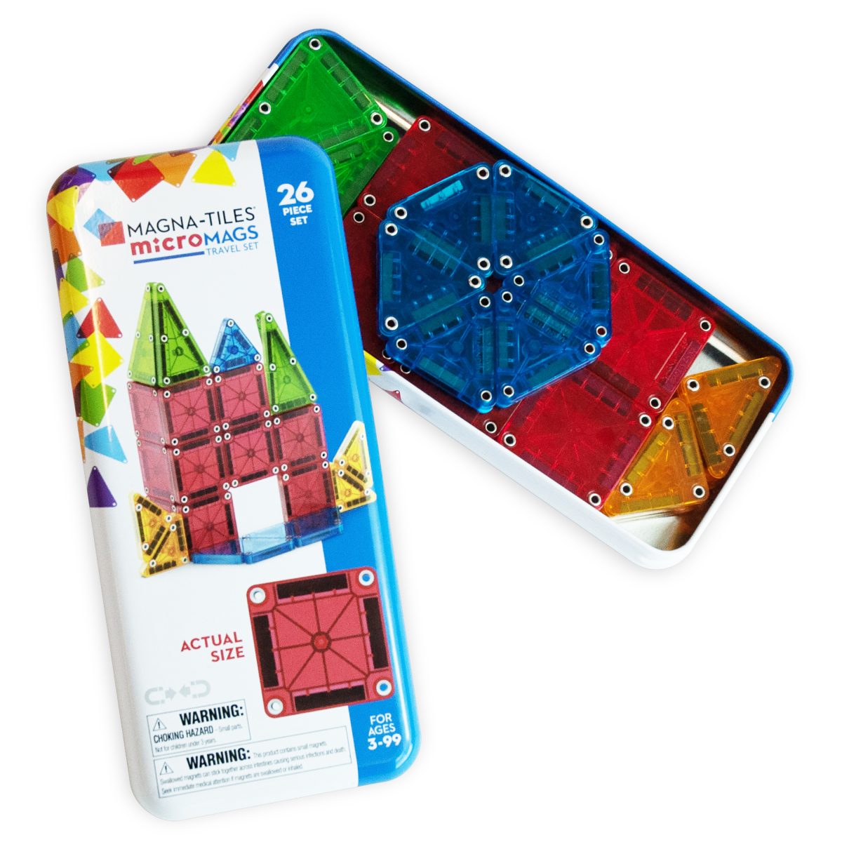 MAGNA-TILES microMAGS 26 stk - rejsesæt - Billede 4