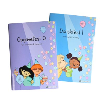 Opgavefest 0 og danskfest 1 to opgavebøger til dansk indskoling.