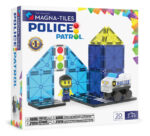 Magna-Tiles politipatrulje politistation. Legetøj med magneter til børn.