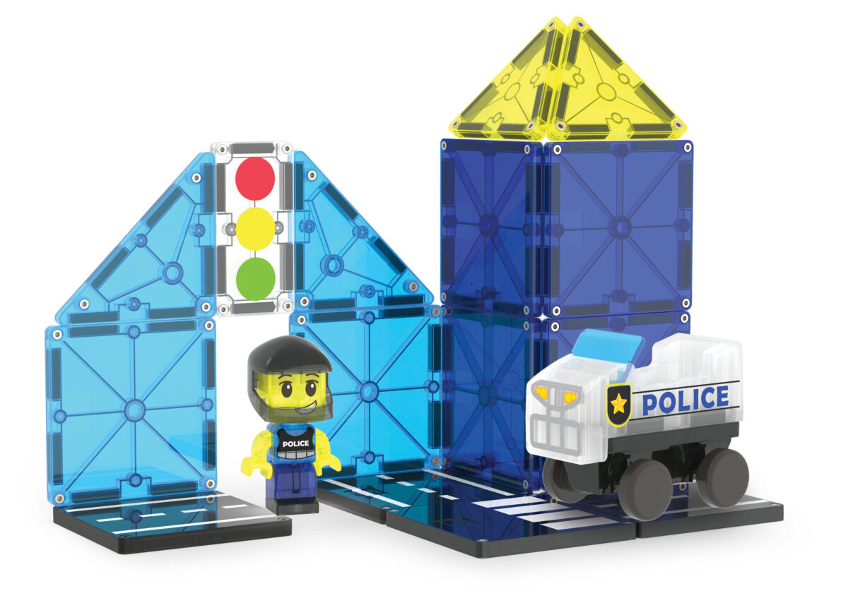 MAGNA-TILES politipatrulje 20 stk - Billede 4