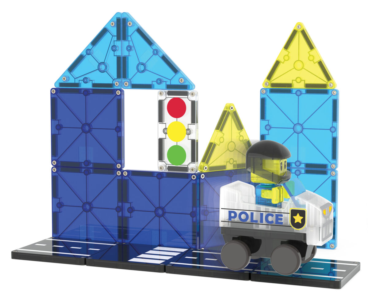 MAGNA-TILES politipatrulje 20 stk - Billede 5