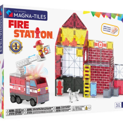 Magna-Tiles brandstation 50 pcs. Legetøj med magneter til børn.