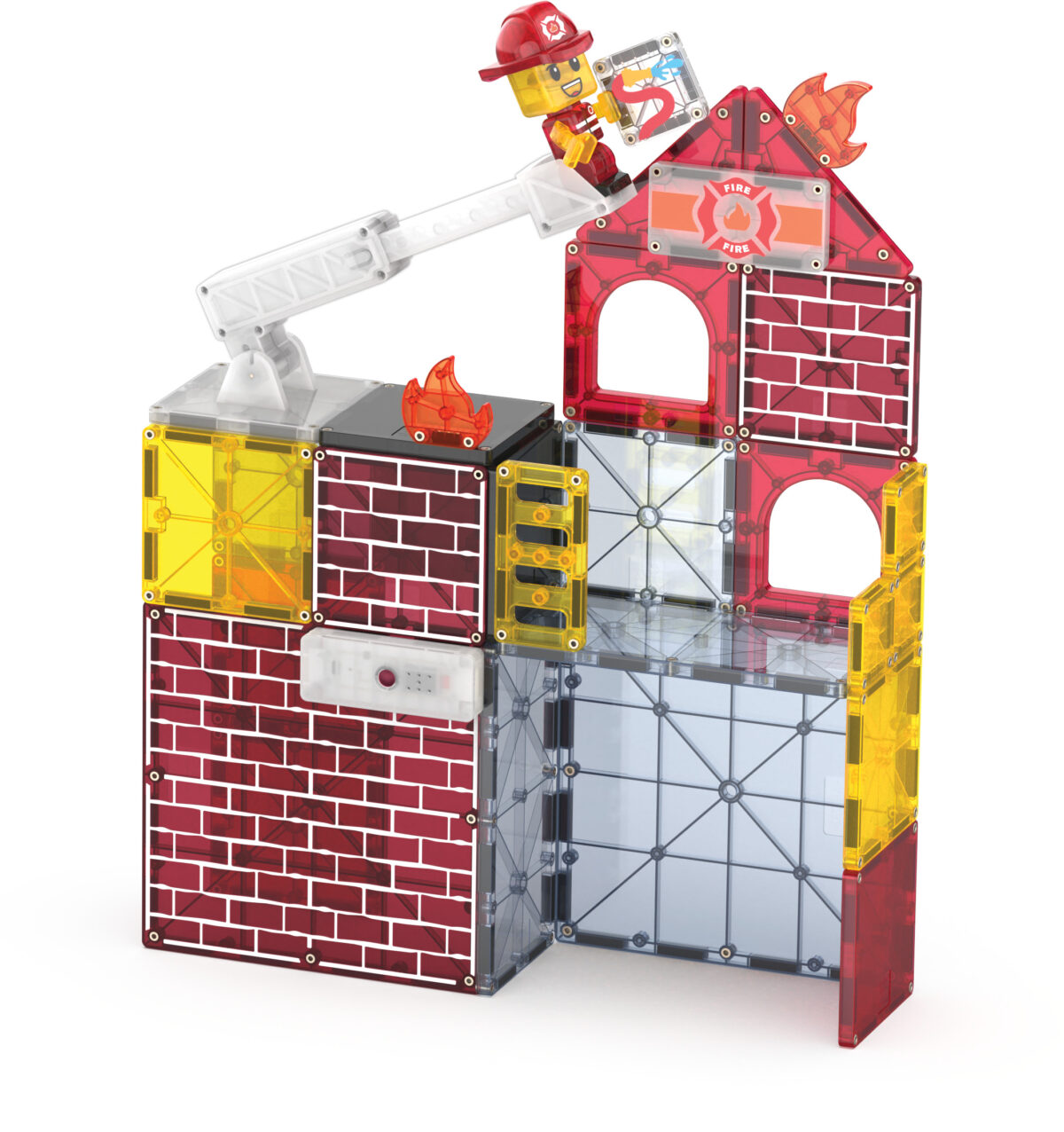 MAGNA-TILES brandstation med lys og lyd 50 stk - Billede 5
