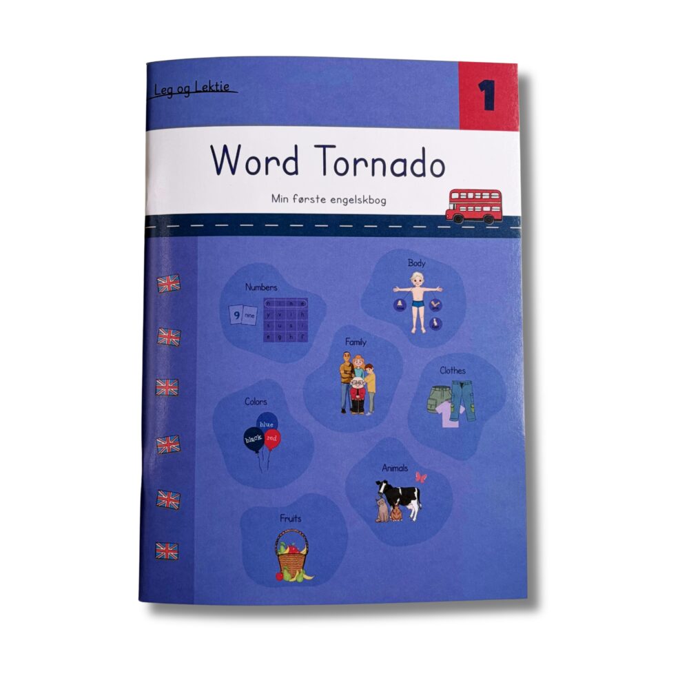 Word Tornado 1 er en opgavebog til begynderengelsk 1. klasse.