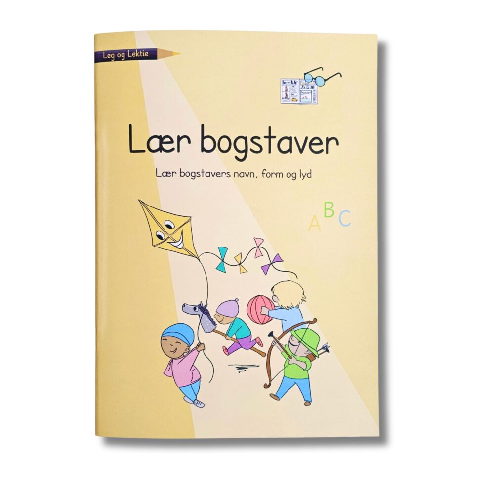 Lær bogstaver en en opgavebog til dansk førskole og 0. klasse. Lær bogstaver, deres form, lyd og udseende.