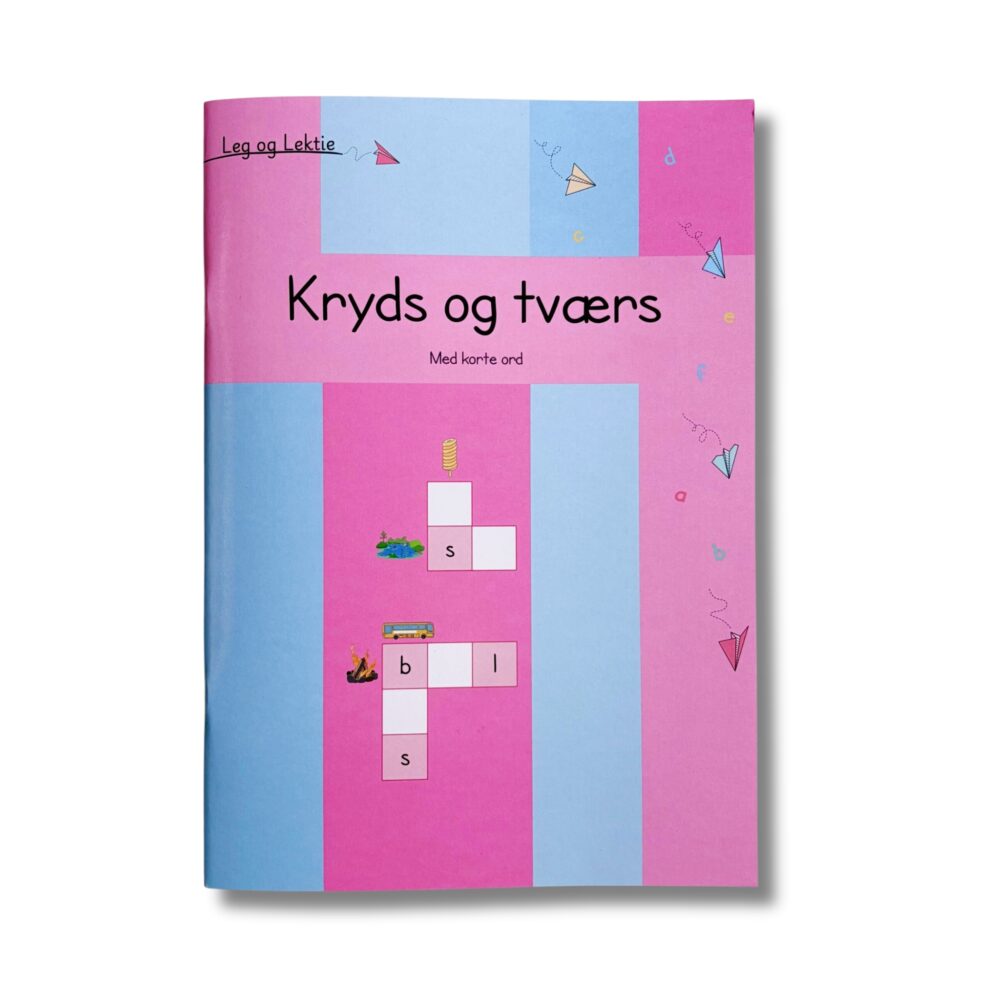 Kryds og tværs til børn med lydrette og lydlette ord. God til begynder læsning og stavning.