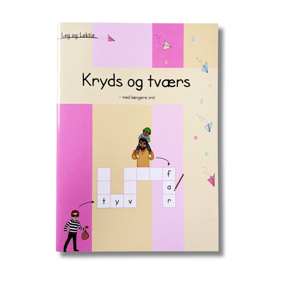 Kryds og tværs til børn med længere ord.