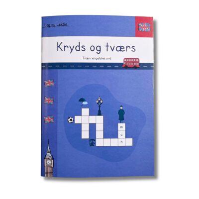 Kryds og tværs med engelske ord til engelsk 1. klasse og 2. klasse.