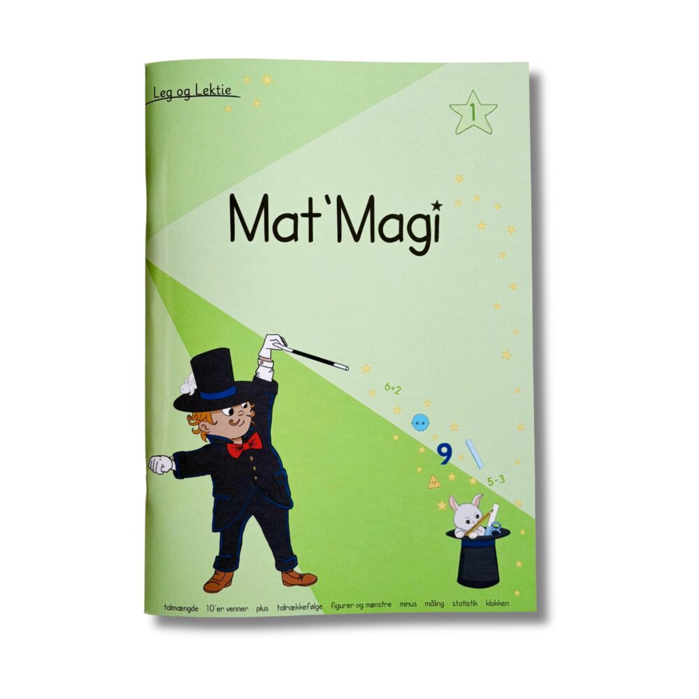 Mat'Magi er en opgavebog til matematik 1. klasse.
