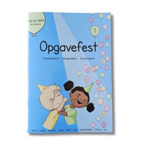 Opgavefest 1. klasse er en opgavebog til dansk 1. klasse.