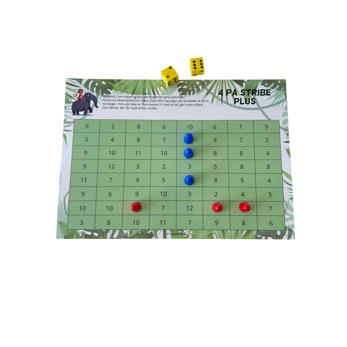 Matematikspil med plus og minus (8 stk) - Billede 3