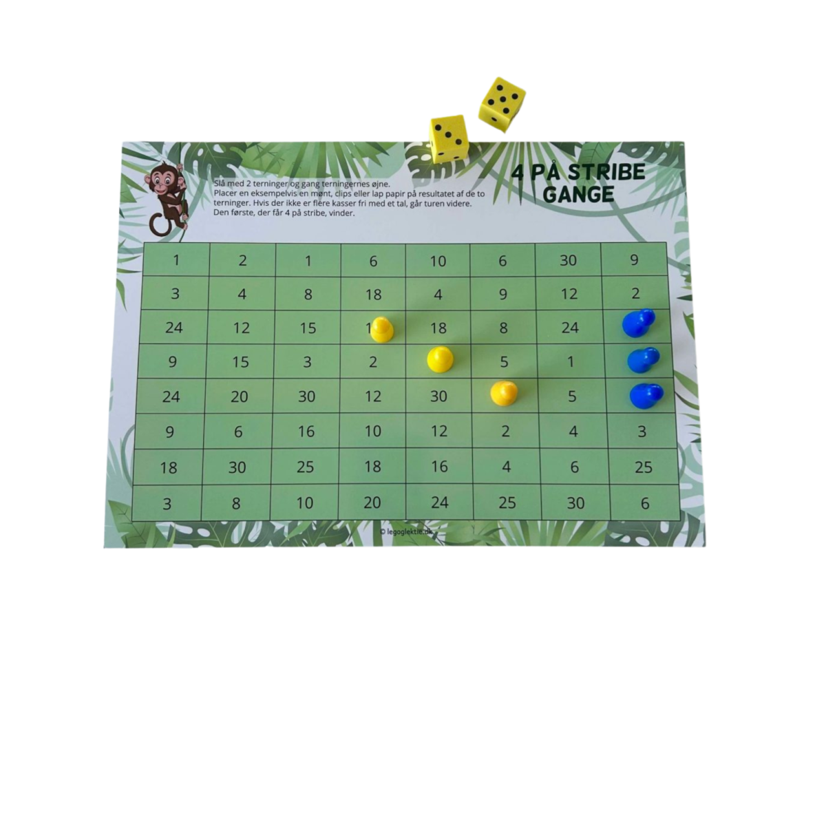Matematikspil med gange (6 stk) - Billede 4