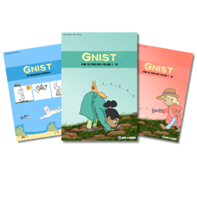 GNIST bogpakke - 2 x prik til prik og malebog