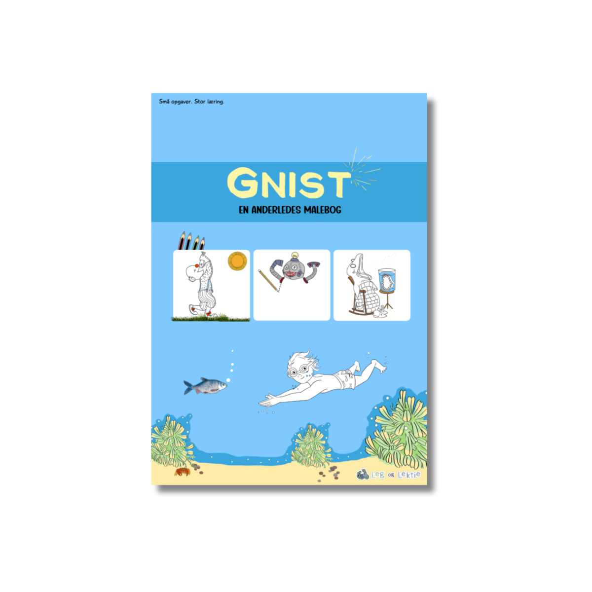 GNIST bogpakke - 2 x prik til prik og malebog - Billede 4